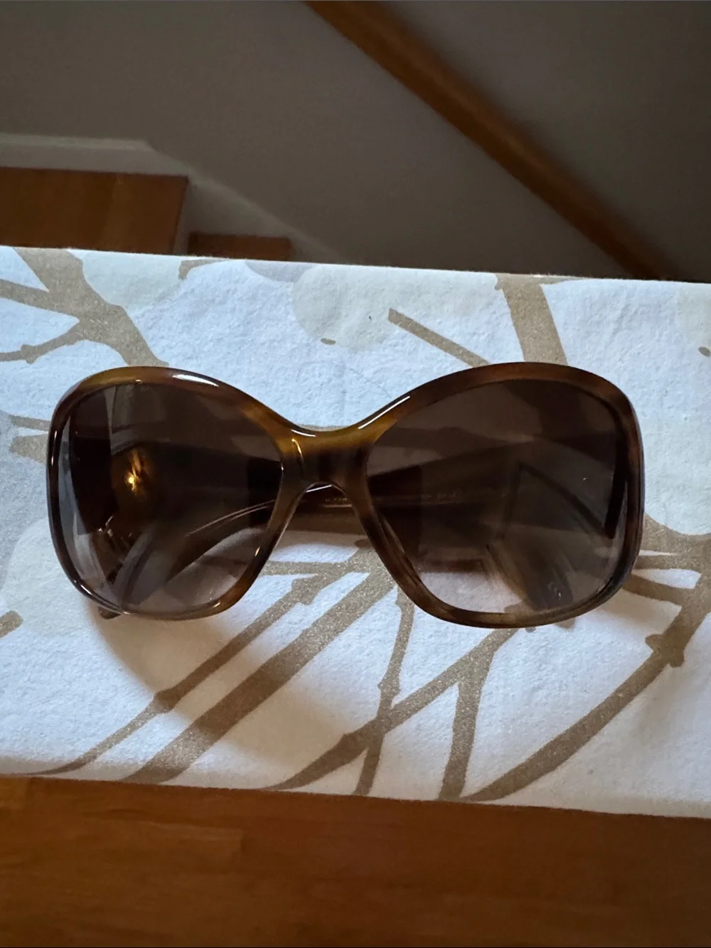 Oliver Peoples Women's Dark Brown Tortoiseshell Oversized Sunglasses